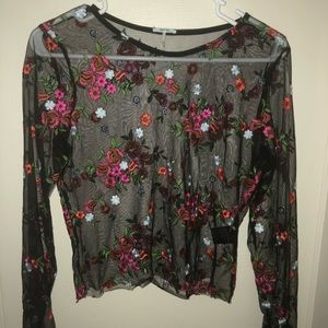 Sheer Black Long Sleeve